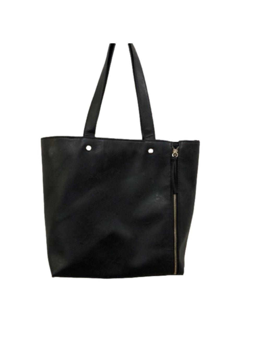 Black leather tote from Neiman Marcus.